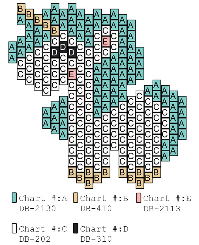 Schéma Licorne en tissage Brick Stitch perles Miyuki Schéma Licorne en tissage Brick Stitch perles Miyuki